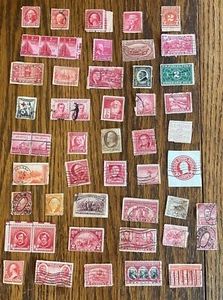 ZWEI CENT BRIEFMARKEN USA LOT #1 - 45 VERSCHIEDENE - NACHLASSFUND - Bild 1 von 4