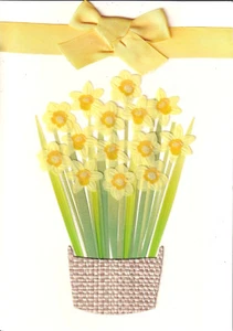 PAPYRUS EASTER CARD NIP (MRP $7.95) DAFFODILS CARD (O9) - Picture 1 of 2