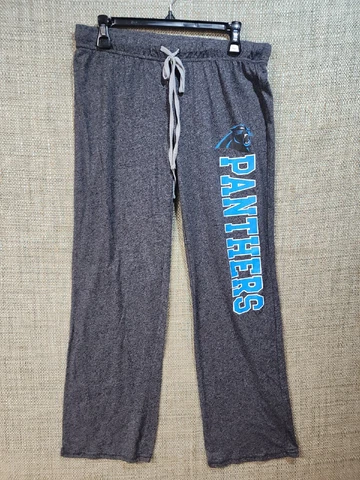 Carolina Panthers NFL Team Apparel Sleepwear Pajama Pants Adult Medium Cover
