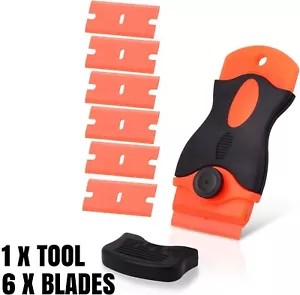 Plastic Scraper Tool Glass Window Cleaning Paint Removal Dirt Sticker Removal UK - Picture 1 of 6