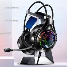 Silver Eagle Q7 Head-mounted Computer Earphone With Microphone Luminous Channel 