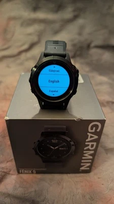Orologio GPS Garmin Fenix 5 Plus 47mm con scatola, caricatore e manuale ottime condizioni - Immagine 1 di 4