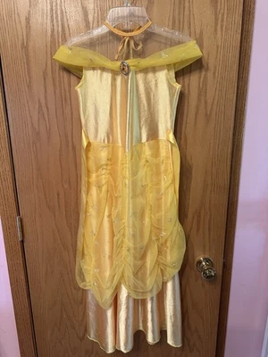 VINTAGE DISNEY CLASSIC PRINCESS BELLE CHILD YELLOW HALLOWEEN COSTUME SIZE 7-10  - Image 1 of 4