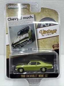 Greenlight Auto pubblicitarie d'epoca - 1968 Chevy Nova SS-1:64 39050-A. GL2 - Foto 1 di 1
