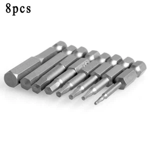 Professional Grade 8 Piece Hex Key Bit Set for Power Drill Metric Sizes - Picture 1 of 12