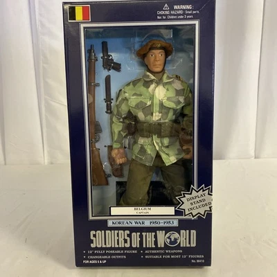 Soldiers of the World Korean War  Belgium Captain 12" Figure New In Box 98410 - Image 1 of 2