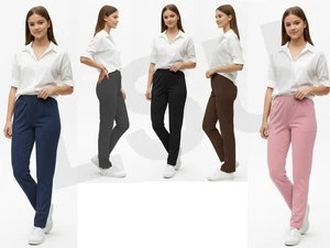 Mädchen Hose gerades Bein dehnbare Passform mit Gummibund Schuluniformhose - Bild 1 von 22