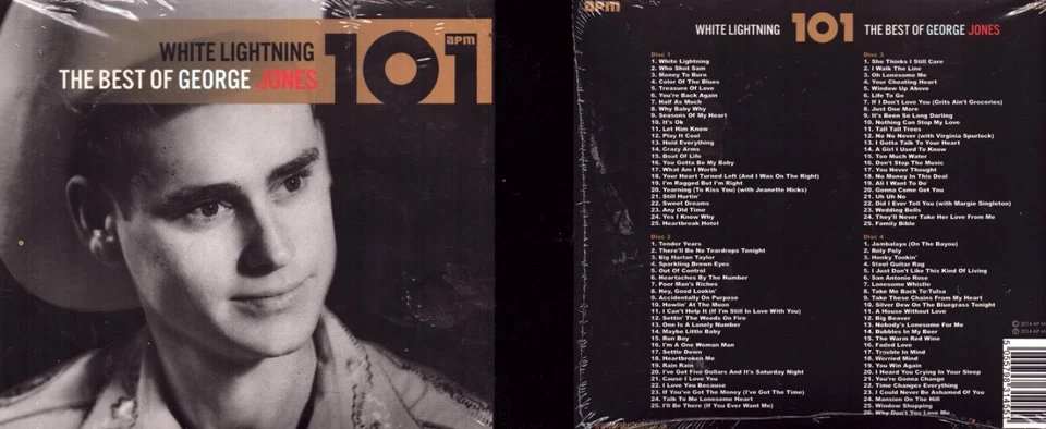 4 CD: George Jones : White Lightnin' CD (2014) NEW Foto 1 de 1
