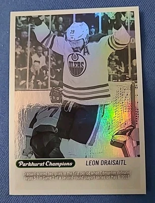 Leon Draisaitl OILERS 2023-24 Parkhurst Champions Wire Images - Image 1 of 2
