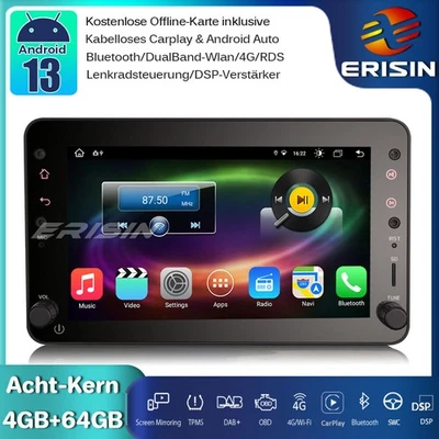 64GB DAB+Android 14 GPS Autoradio CarPlay Alfa Romeo Spider 159 Sportwagon Brera - Bild 1 von 4