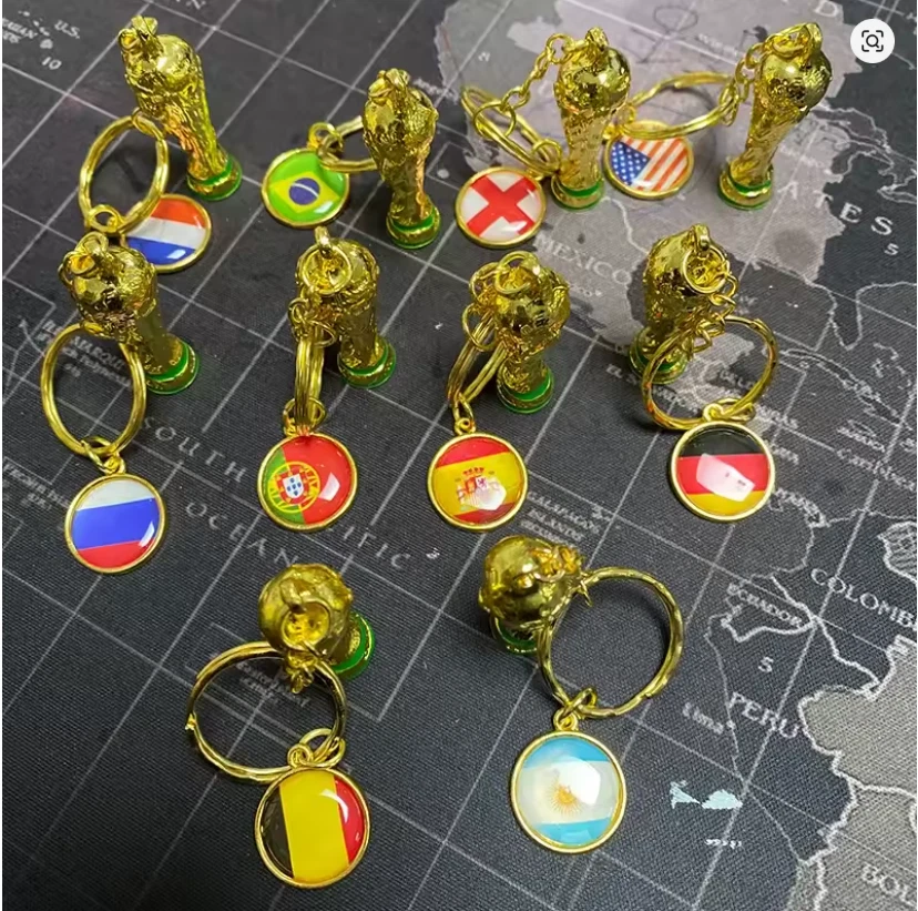 Nuevo Llavero Moda Fútbol Partido Copa Mundial Equipo Llaveros Para Niños Fútbol Fa Foto 1 de 1
