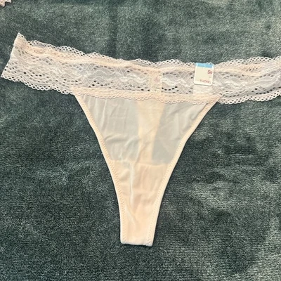 SO Thong Panty Pink Made In Bangladesh Size L Nylon/spandex - Image 1 of 2