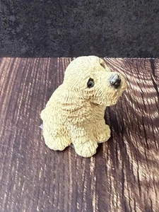 Statuina miniatura cane vintage Stone Critter Cocker Spaniel - Foto 1 di 8