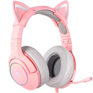 Casque Écouteurs Gaming Professionnel Avec Oreilles Microphone PC Xbox Nientendo - Photo 1/6