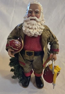 Fireman Santa By Possible Dreams 10'' Tall Clothtique - Picture 1 of 7