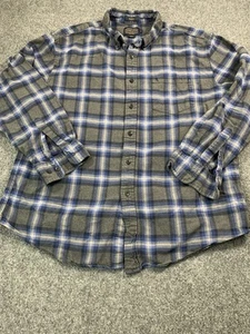 Pendleton Shirt Mens XL Gray Plaid Long Sleeve Mason Flannel Outdoors Pocket - Picture 1 of 20