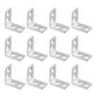 Secure And Solid Stainless Steel Corner Shelf Mounting Brackets Set Of 12