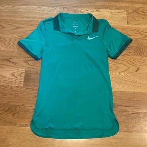 NIKE Dri-Fit Green ColorDry Sport Polo Short Sleeve Shirt Mens XS Golf Athletic - Picture 1 of 8