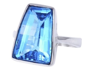 TOP Blau Topas Ring  - 56 - Picture 1 of 1