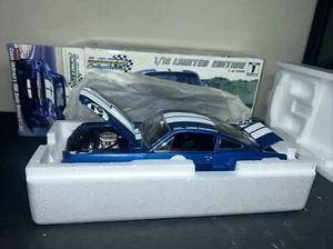 Exact Detail 1/18 Camee Edelbrock 1966 ford mustang shelby GT350 blue / wht  NIB - Picture 1 of 13