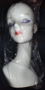 White Female Mannequin Head Display for Wigs Jewelry Hats Accessories Sunglasses - Picture 1 of 8