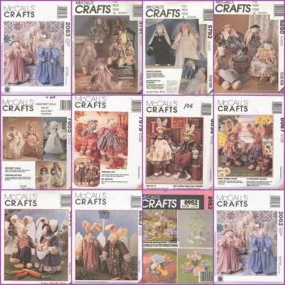 OOP McCalls Easter Bunny and Clothes Decorations Sewing Pattern UPIC - Image 1 of 2