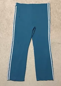Vintage 80s Adidas Men’s Large Teal Track Pants Seamed* - Bild 1 von 17