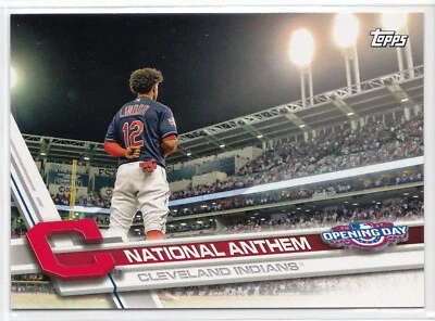 2017 Topps Opening Day FRANCISCO LINDOR National Anthem Variation #NA-10 SSP! - Image 1 of 2