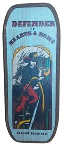 Vintage Americana Militaria Wood Plaque Rustic Wall Art - Picture 1 of 8