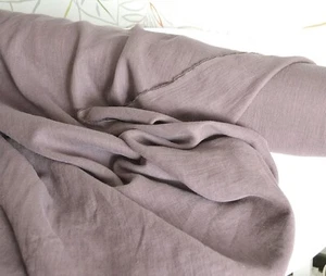 Light Mauve Linen Fabric by the Yard – Soft fabric for Apparel, Curtains, Crafts - Picture 1 of 3