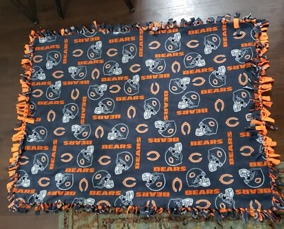 NFL Chicago Bears Flecos Manta 55"x40" Fútbol NFC Ditka Butkis Halas Foto 1 de 4