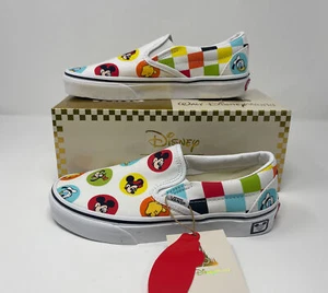 Vans Disney Parks 50th Mickey & Friends Knöpfe Slipper Schuhe Herren 5 Damen 6,5 Neu mit Karton - Bild 1 von 6