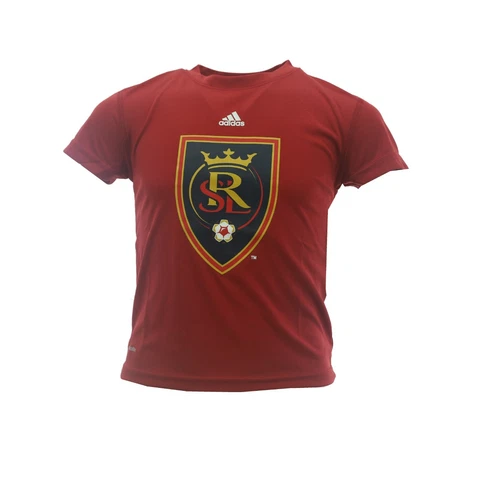 Real Salt Lake MLS Adidas Climalite Youth Kids Size Athletic T-Shirt New Tags Cover