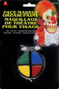 Paleta de maquillaje de 6 g de pintura facial grasa disfraz payaso Halloween Loftus - Imagen 1 de 1