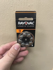 RAYOVAC LOUD N'CLEAR Size 13 Hearing Aid Batteries - 1 Pack of 8 Batteries NEW - Picture 1 of 2