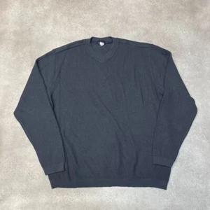 Paul & Shark Yachting Knit Sweater Mens Medium V- Neck Baltic Light Sweater Grey - Picture 1 of 10