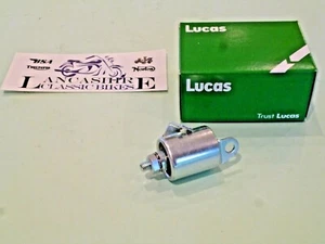 CONDENSADOR BSA C15 B40 A50 A65 TRIUMPH T20 TR6 T120 GENUINO LUCAS 4CA 18D2 - Imagen 1 de 2