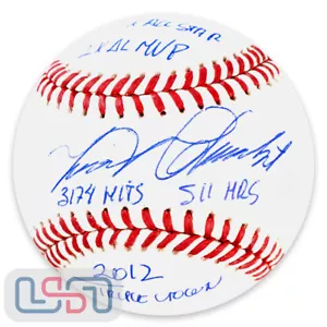 Miguel Cabrera Signed Stats Rawlings Official Major League Baseball USA SM JSA - Picture 1 of 7