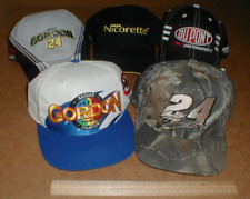Jeff Gordon NASCAR Racing Champion 1990's #24 Du Pont 5 Hat Lot NOS