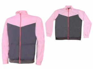 Cappotto Giacca Classico GRIGIO ROSA Bambina Bambini Scuola Full Zip - Foto 1 di 3