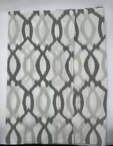 West Elm Green Organic Ikat Links Gray White Euro Pillow Sham 26x26 Free ship - Picture 1 of 8