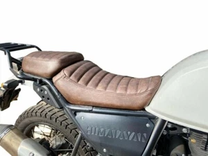 ADATTO in ecopelle per coprisedile Royal Enfield Himalayan con cuscino aggiun... - Picture 1 of 4