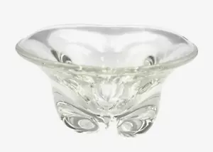 Orrefors Mid Century Modern Vintage Fine Swedish Crystal Freeform Candy Dish - Picture 1 of 5