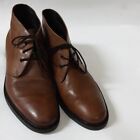 Alfani Lombard Desert Brown Leather Lace Up Chukka Ankle Boots Mens Sz 10M