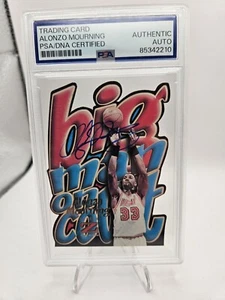 A. Mourning Signed '97 Skybox X Force Big Man In Court PSA/DNA - Picture 1 of 3