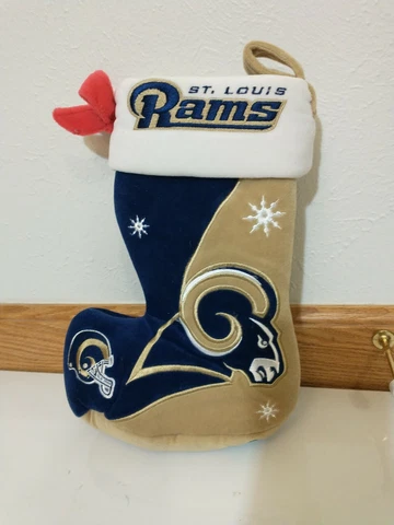 St. Louis Rams NFL Football Christmas Stocking Plush Padded Team Beans 11" Cover