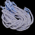 Blue Chalcedony Gemstone Rondelle Shape Smooth Beads 5X5 6X6 mm Strand 8" GB-362