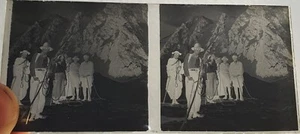 Photo plate glass début 1900 Mountaineering - 4 7/8X2 3/8in - Picture 1 of 2