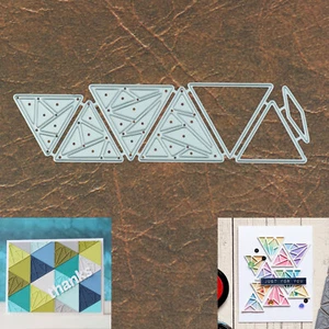 Stained Glass Triangles Cutting Dies Set – Geometric Shapes All Occasions - Picture 1 of 4