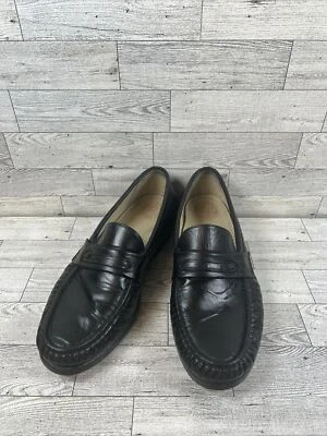 SAS Mens Comfort Shoes Ace Slip On Loafers Black Leather Moccasin USA 9.5 M - Image 1 of 4